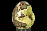 Calcite Crystal Filled Septarian Geode Egg - Utah #167881-2